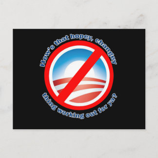 Hows dat Hopey Changey Ding voor jou werkt? Briefkaart