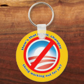 Hows dat Hopey Changey Ding voor jou werkt? Sleutelhanger (Voorkant)