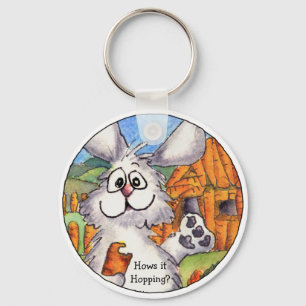 Hows it Hopping Cute Rabbit Sleutelhanger