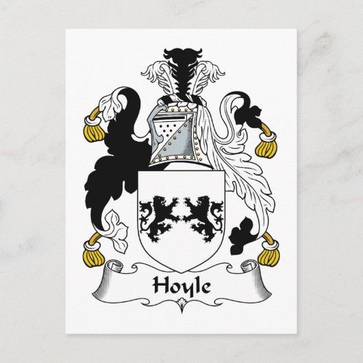 Hoyle Family Crest Briefkaart (Voorkant)