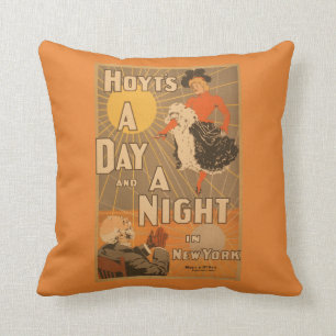 Hoyt is een dag en een nacht in New York City Play Kussen