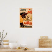 Hoyt is een hond in het Manger Theater Poster (Keuken)