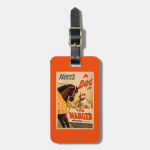 Hoyt is een hond in het Manger Theater Poster Bagagelabel