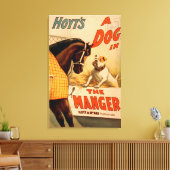 Hoyt is een hond in het Manger Theater Poster Canvas Afdruk (Insitu (Woonkamer))