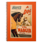 Hoyt is een hond in het Manger Theater Poster Notitieboek (Voorkant)