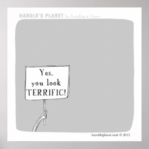 HP5043 "Harold's planeet" geweldig Poster