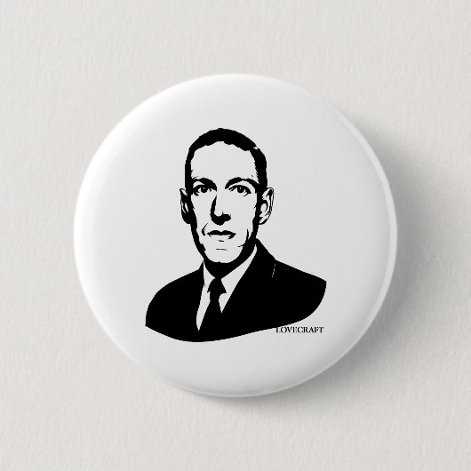 HP Lovecraft Portrait Button (Voorkant)