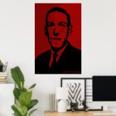 HP Lovecraft Portret Poster (Thuiskantoor)