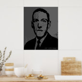 HP Lovecraft Portret Poster (Keuken)