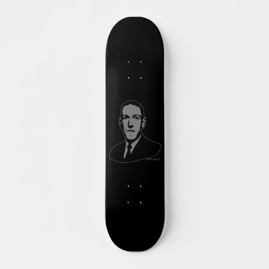 HP Lovecraft Portret Skateboard (Voorkant)