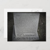 HP Lovecraft - Providence Writer Resting Place Briefkaart (Voorkant / Achterkant)