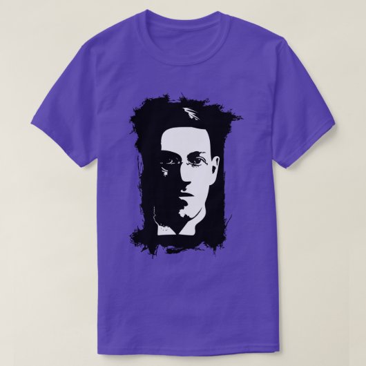 HP Lovecraft Splatter achtergrond T-shirt (Design voorkant)