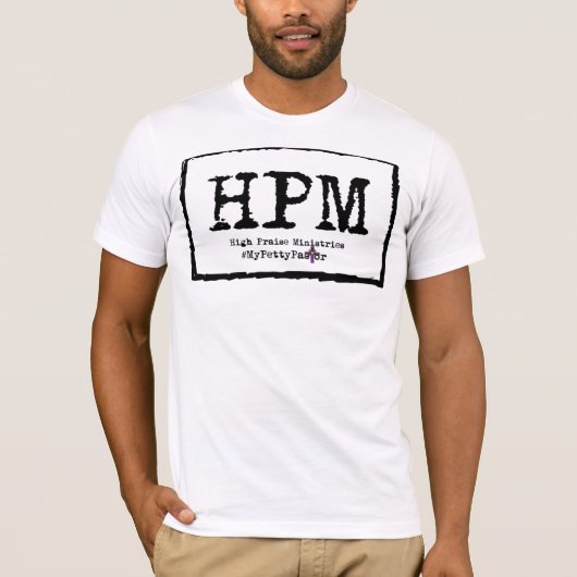 HPM MY PASTOR PETTY T-SHIRT WIT EN ZWART (Voorkant)