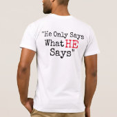 HPM MY PASTOR PETTY T-SHIRT WIT EN ZWART (Achterkant)