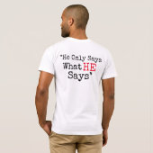 HPM MY PASTOR PETTY T-SHIRT WIT EN ZWART (Achterkant volledig)