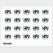 HPV Awareness 2 Ronde Sticker (Vel)