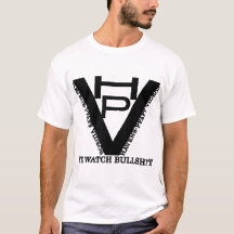 HPV Logo Design op een wit T-shirt!