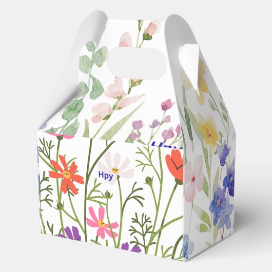 HPy" Happy Message Verpakking voor speciale gesche Bedankdoosjes (Achterkant)