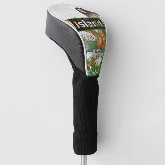 HQ Island Hula Girl met bloemen Golfheadcover (Schuin)