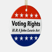 HR4 John Lewis Stemrechtwet Keramisch Ornament (Rechts)