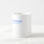 HR bevat geen echte mensen Koffiemok (Center)