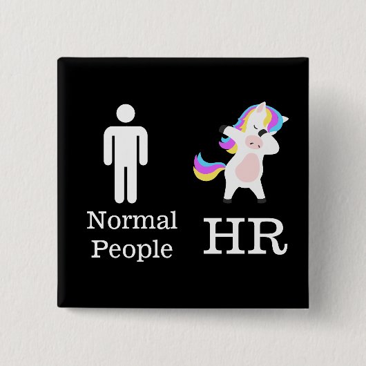 HR 🦄 Dabbing Eenhoorn Pin Button (Voorkant)