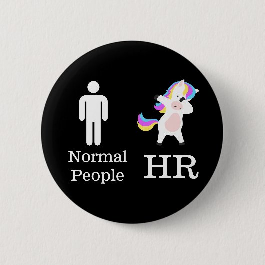 HR 🦄 Dabbing Eenhoorn Pin Ronde Button 5,7 Cm (Voorkant)