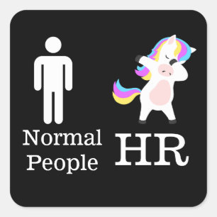 HR 🦄 Dabbing Eenhoorn STICKER