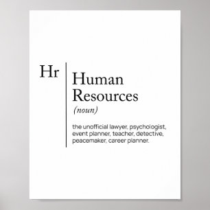 HR-definitiewoordenboek Poster