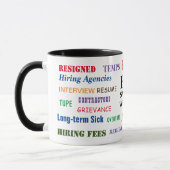 HR Human Swear Words Annoyely Funny Gift Mok (Links)