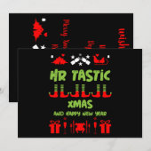 HR kerstcadeau Feestdagenkaart (Voorkant / Achterkant)