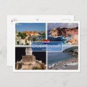 HR Kroatië - Dubrovnik - Briefkaart (Voorkant / Achterkant)