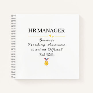 HR-manager baas bedankt Notitieboek