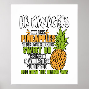 HR-managers zijn als ananassen. Poster