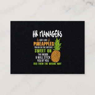 HR-managers zijn als ananassen. Visitekaartje