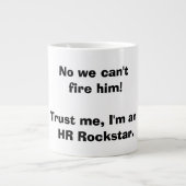 HR-Mok voor human resource Extra Grote Mok (Voorkant)