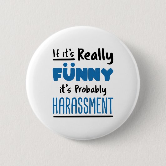 HR Personeel als het echt grappig is Ronde Button 5,7 Cm (Voorkant)