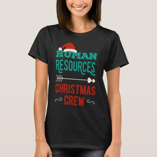 HR Personeel Kerstman Crew Team T-shirt (Voorkant)