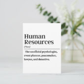 HR Personeelsdefinitie Briefkaart (Staand voorkant)