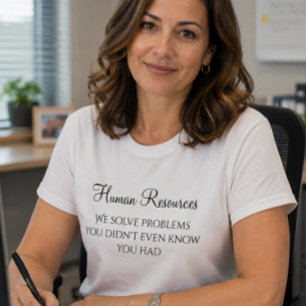 HR Personeelszaken Probleemoplosser Humor T-shirt
