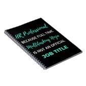 HR Professional, omdat full-time multitasking Notitieboek (Rechterzijde)