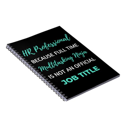 HR Professional, omdat full-time multitasking Notitieboek (Rechterzijde)