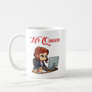 HR Queen Cute Human Resources Vrouwen Koffiemok