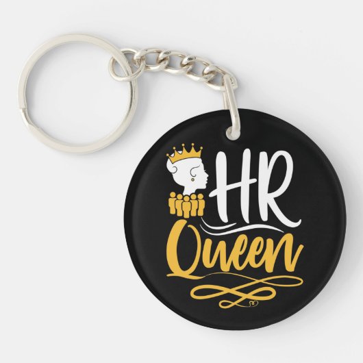 HR Queen Human Resources Manager Women Sleutelhanger (Voorkant)
