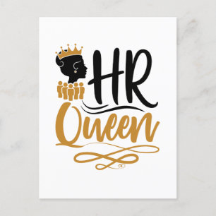 HR Queen Human Resources Women Briefkaart