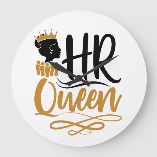 HR Queen Human Resources Women Grote Klok (Voorkant)