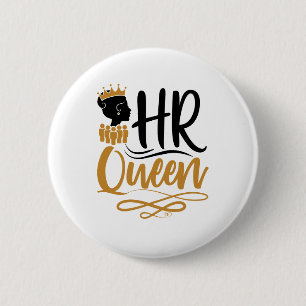 HR Queen Human Resources Women Ronde Button 5,7 Cm