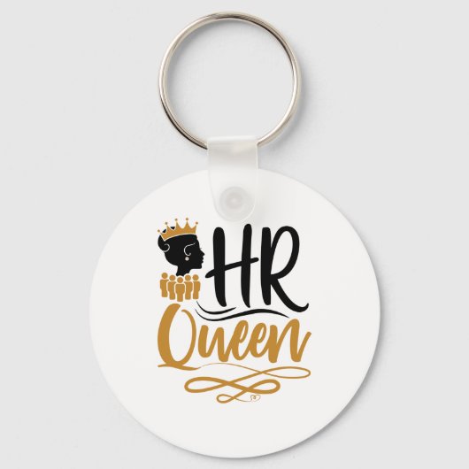 HR Queen Human Resources Women Sleutelhanger (Voorkant)