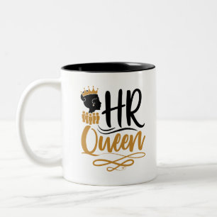 HR Queen Human Resources Women Tweekleurige Koffiemok