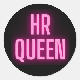 HR Queen 👸👑STICKERS Ronde Sticker